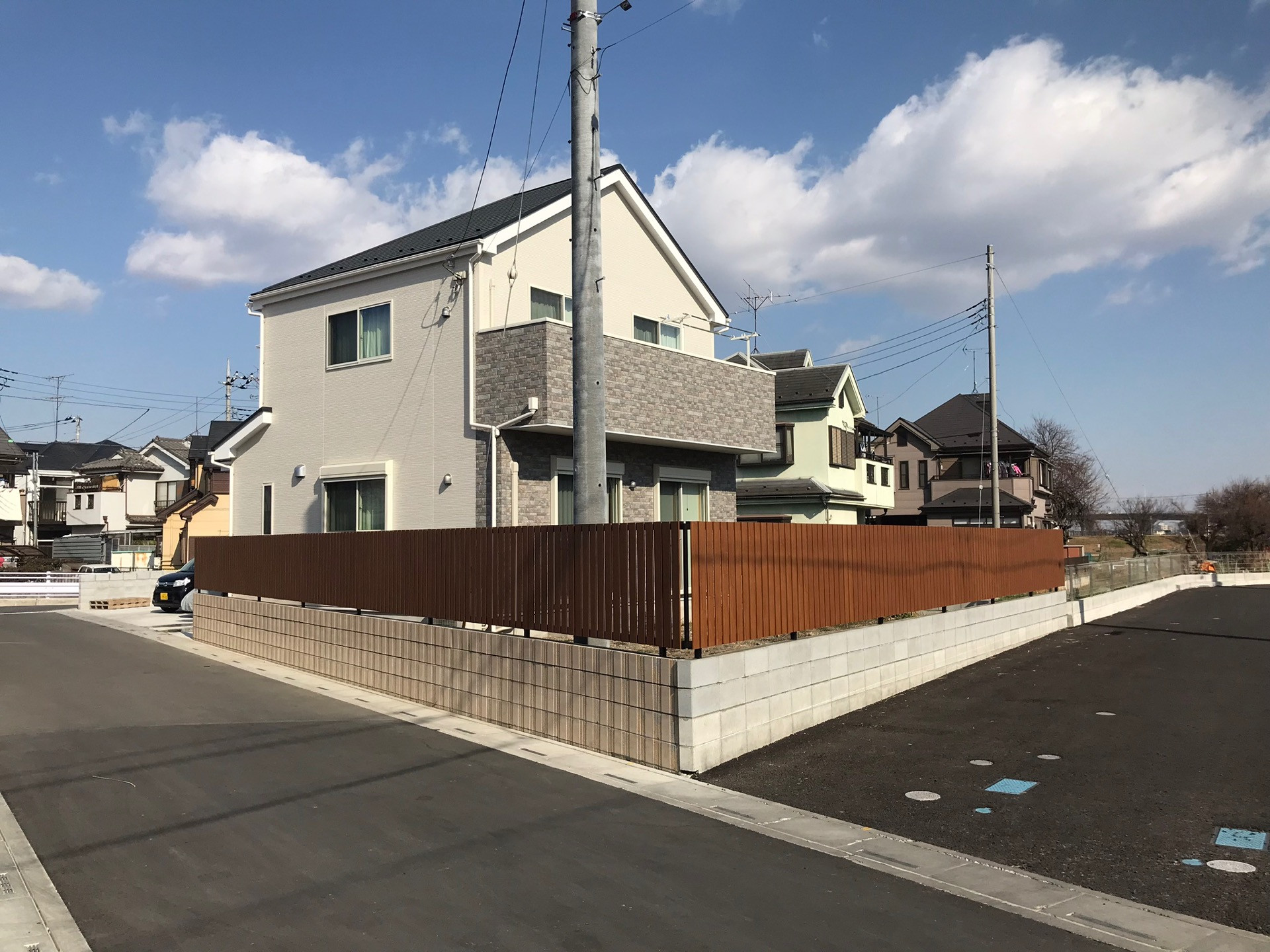 鶴ヶ島市でフェンス工事しました